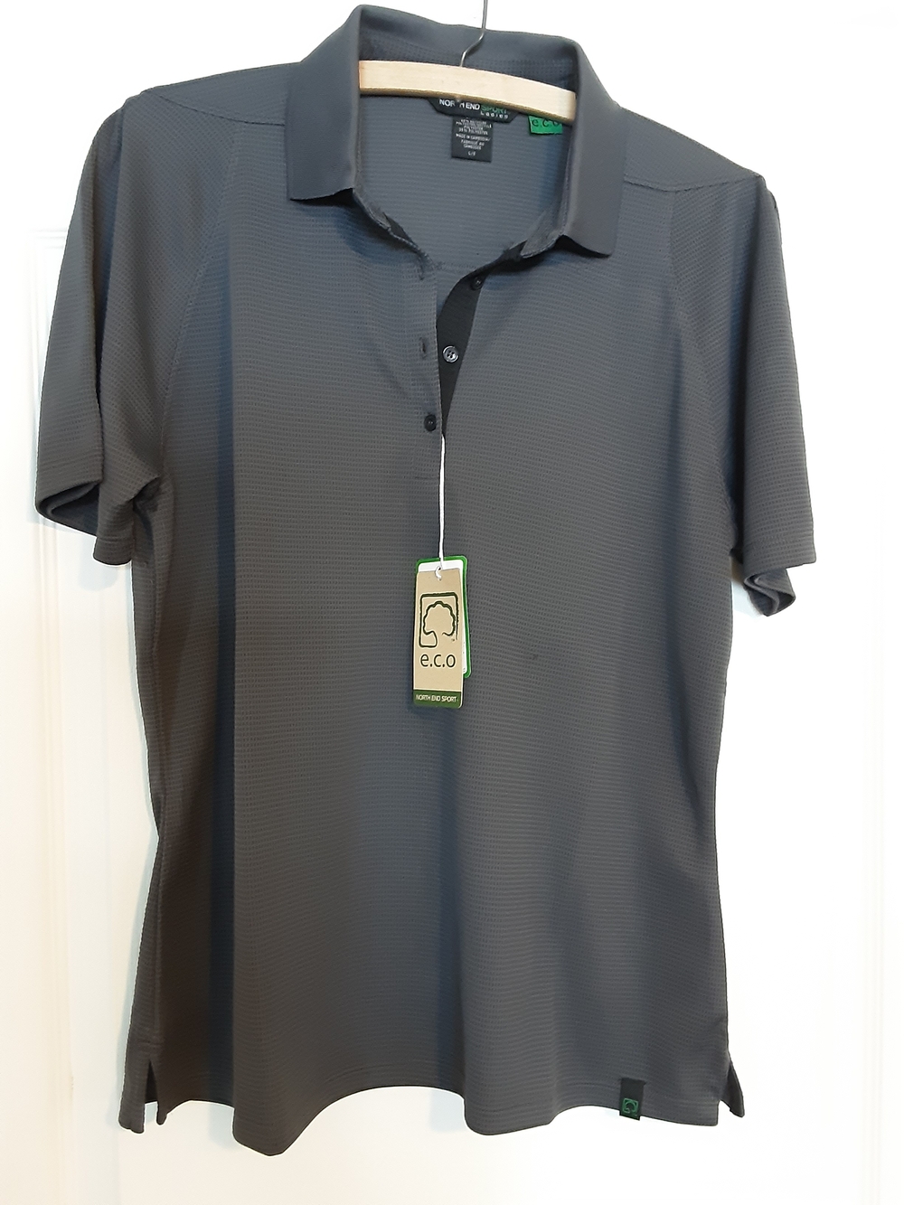 Eco-Blend Women's Golf/Polo Shirt in Charcoal